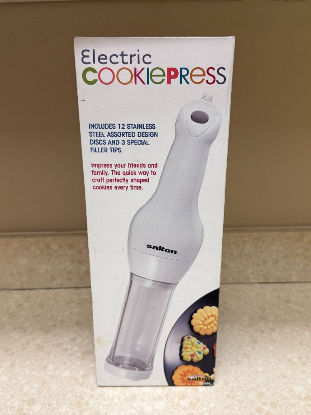 Salton Electric Cookie Press CKM25 Brand W/Manual